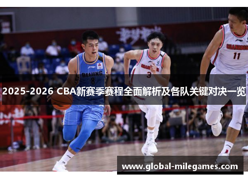 2025-2026 CBA新赛季赛程全面解析及各队关键对决一览
